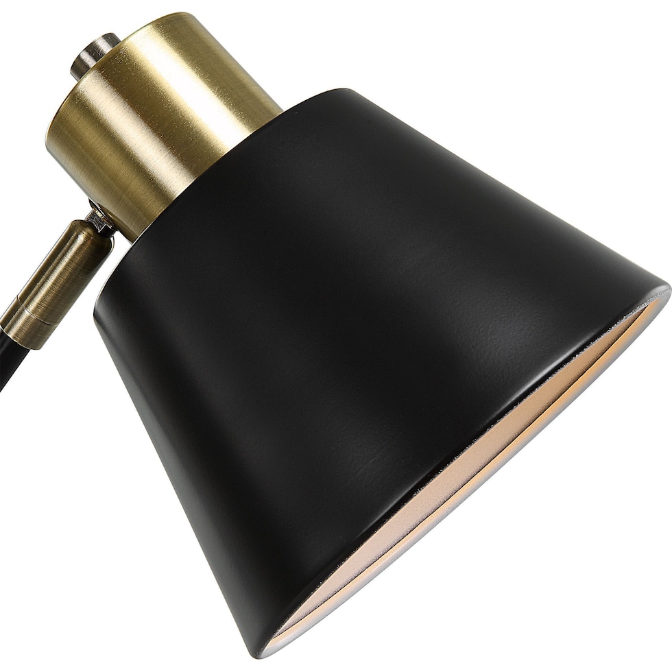 antique brass black lamp   