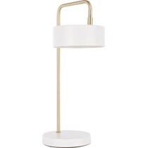 aphrodite white gold table lamp   