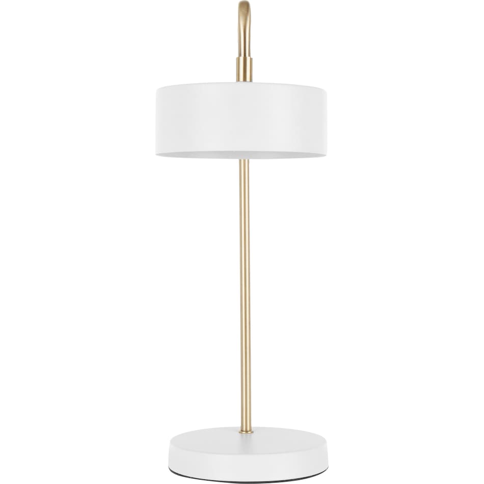 aphrodite white gold table lamp   