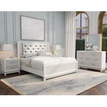 apollo silver dresser and mirror   