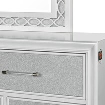 apollo silver dresser and mirror   