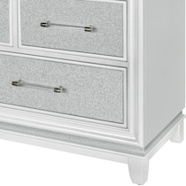 apollo silver dresser and mirror   