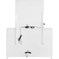 apollo silver dresser and mirror   