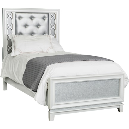 Apollo Full Upholstered Bed with LED Lights