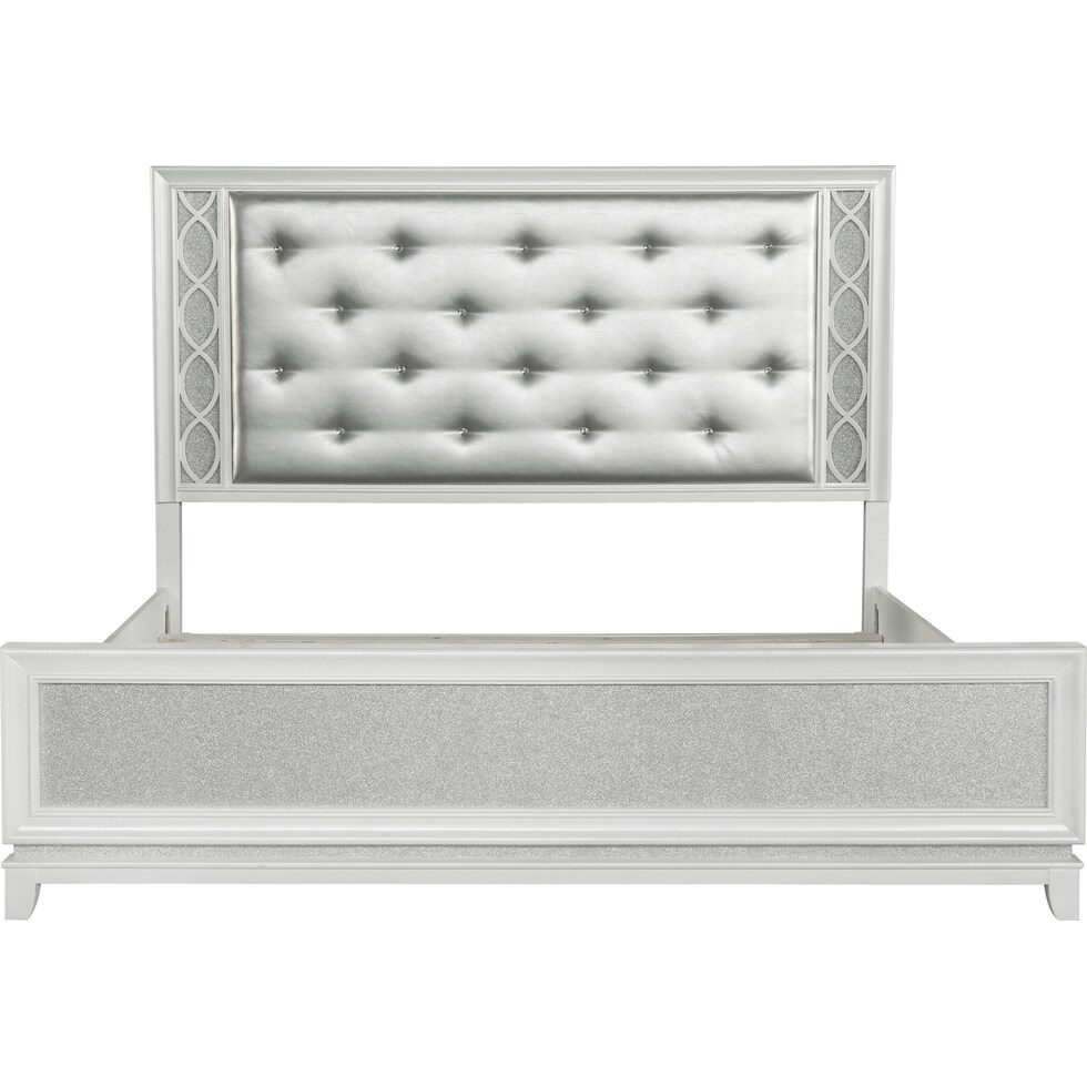 apollo silver queen bed   