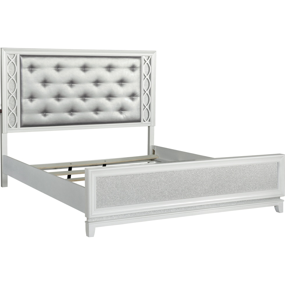 apollo silver queen bed   