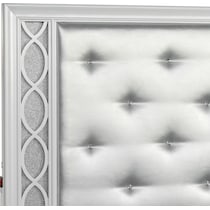 apollo silver queen bed   