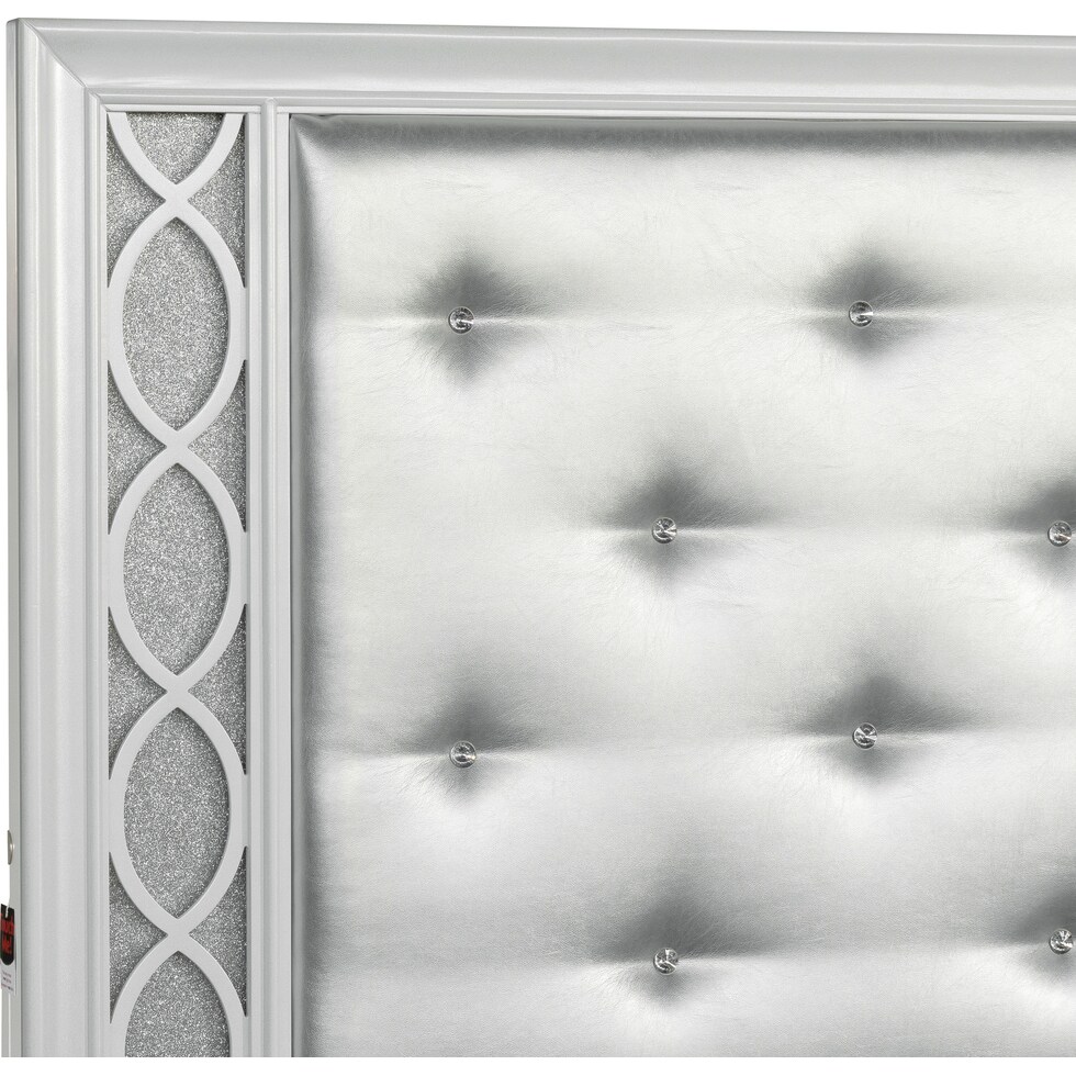 apollo silver queen bed   
