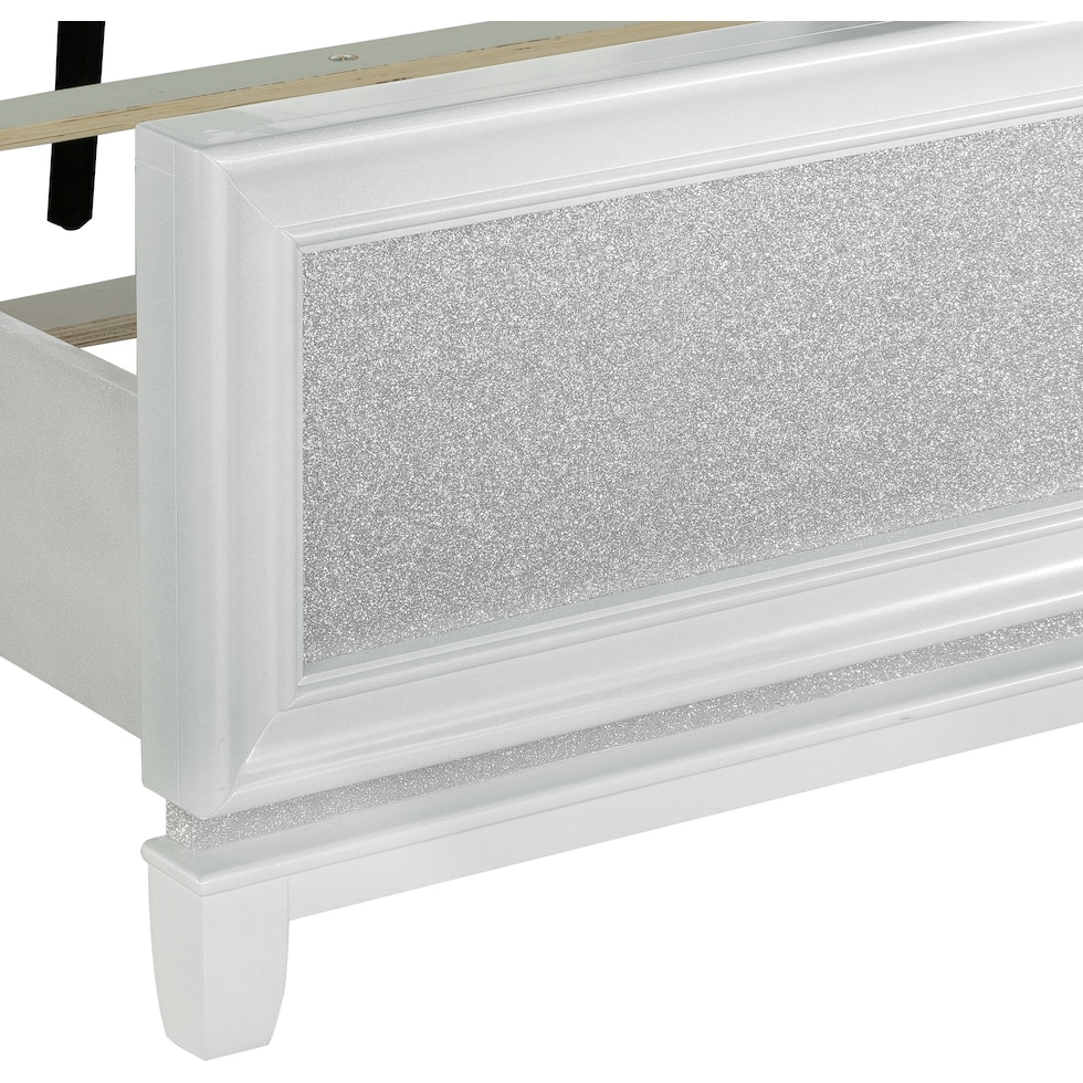 apollo silver queen bed   