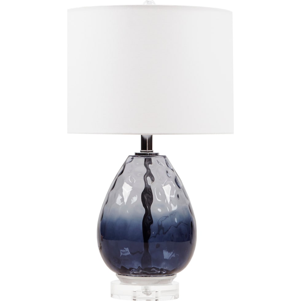 aquata blue table lamp   