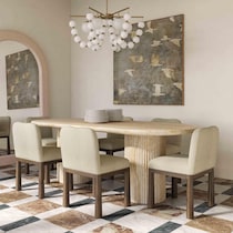 arcadia neutral dining table   