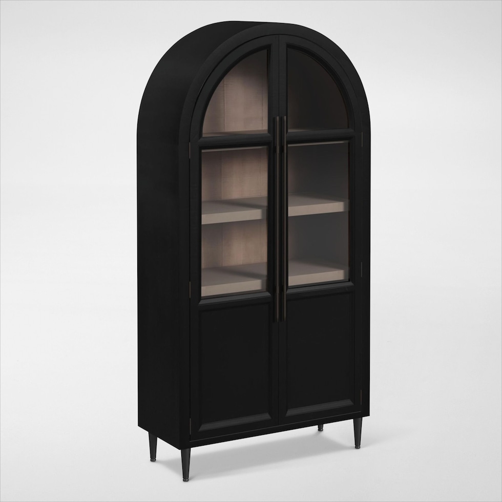 archer black bookcase   