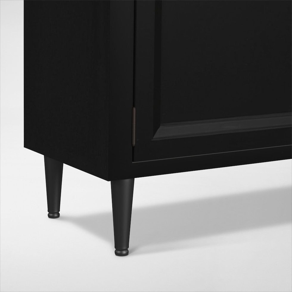 archer black bookcase   