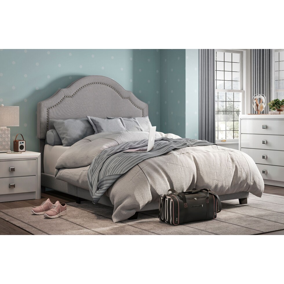 archie gray full bed   