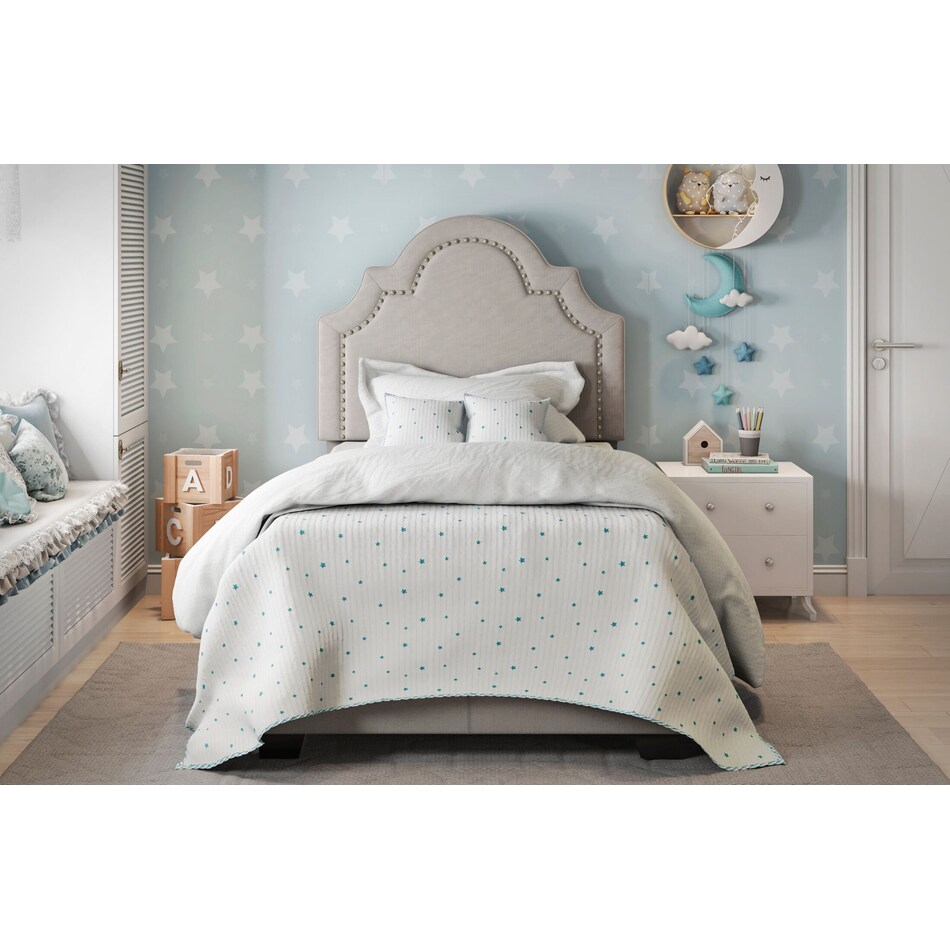 archie gray twin bed   