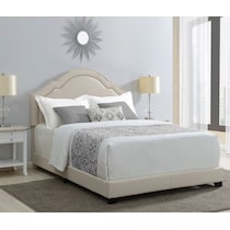 archie light brown king bed   