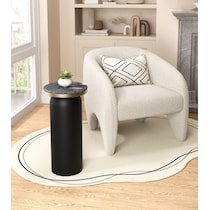 arden black accent table   