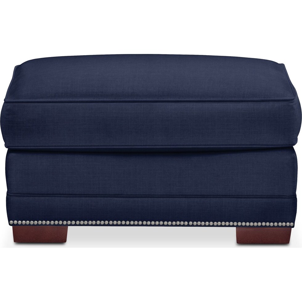 arden blue ottoman   