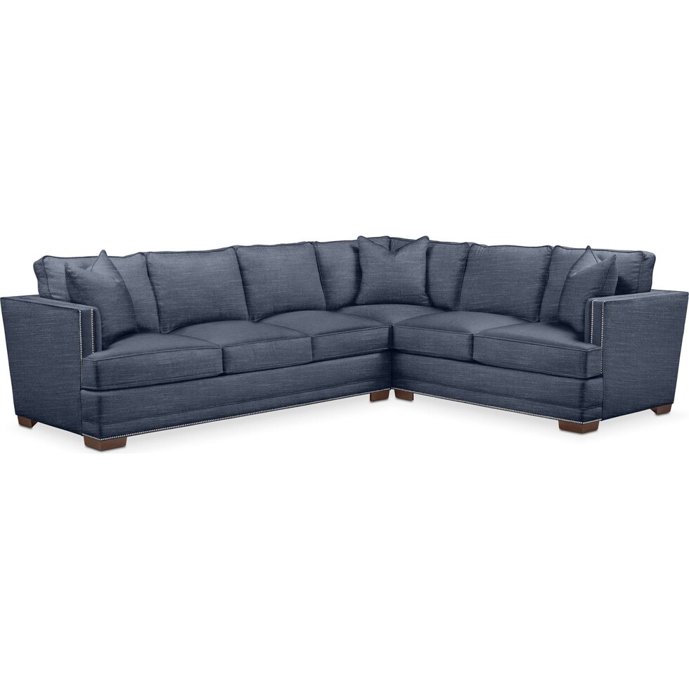 arden curious eclipse  pc sectional with left facing sofa   