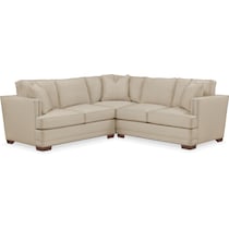 arden depalma taupe  pc sectional with left facing loveseat   