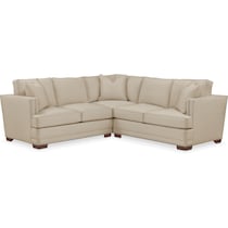 arden depalma taupe  pc sectional with right facing loveseat   