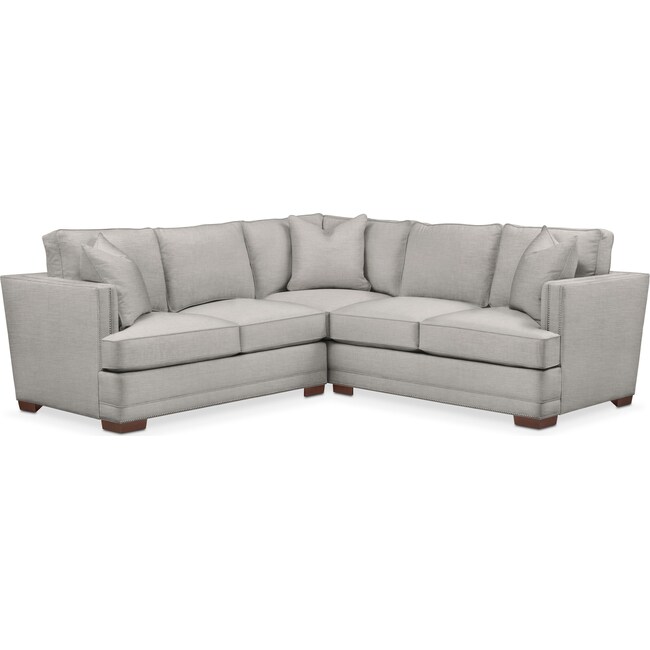 Living Room Furniture - Arden 2-Piece Small Sectional