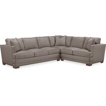 arden gray  pc sectional with left facing sofa   