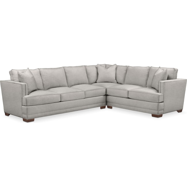 Living Room Furniture - Arden 2-Piece Large Sectional