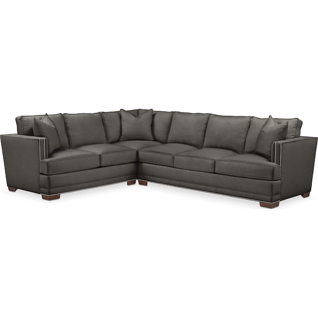 Living Room Furniture - Arden 2-Piece Large Sectional