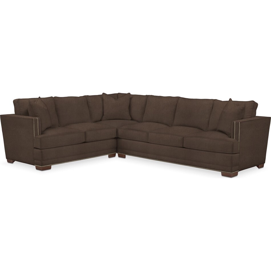 Arden Cumulus 2-Piece Large Sectional with Right-Facing Sofa ...