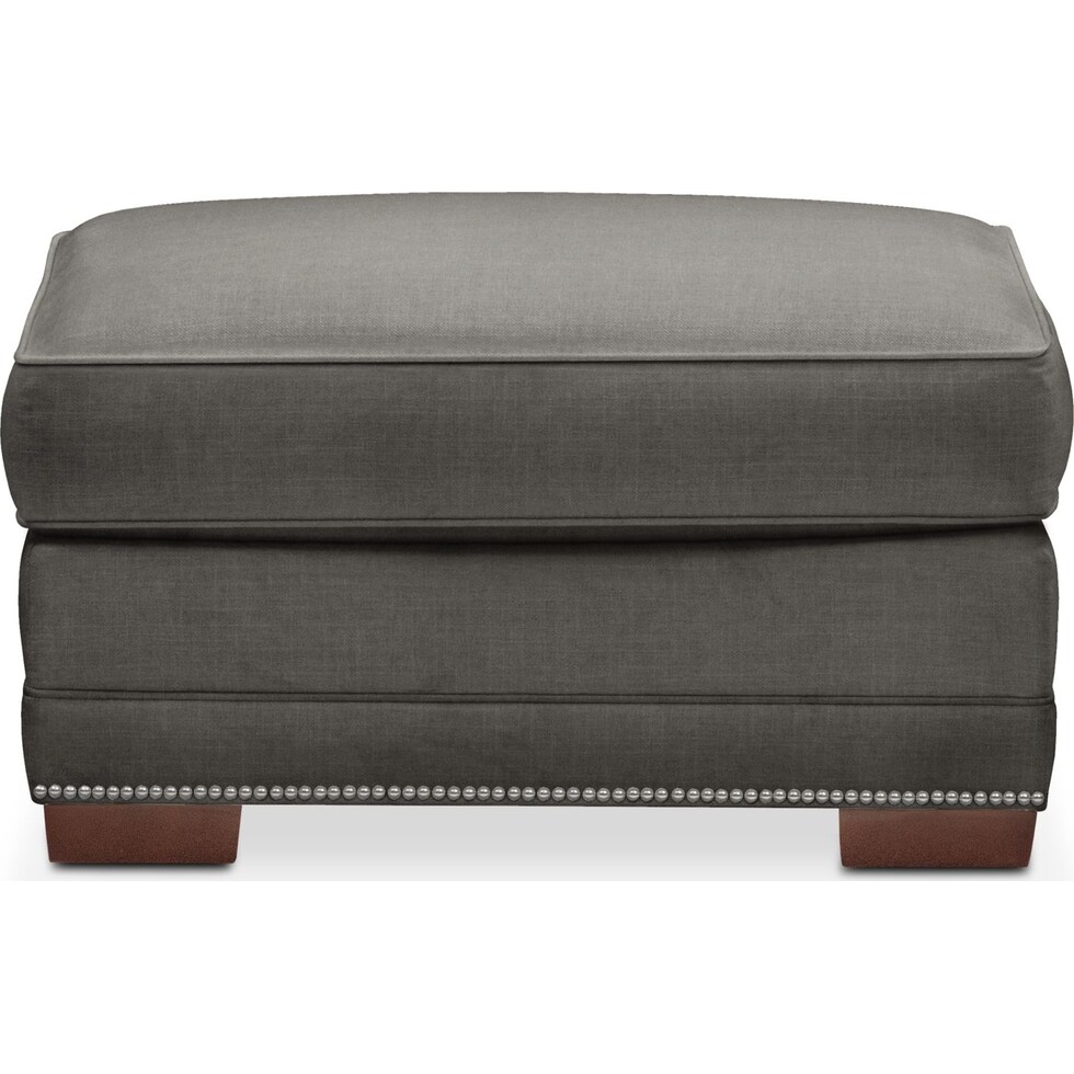 arden gray ottoman   