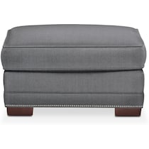 arden gray ottoman   