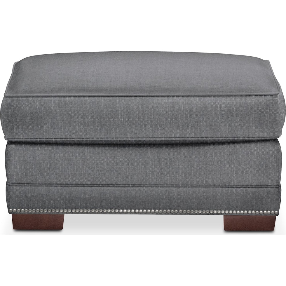 arden gray ottoman   
