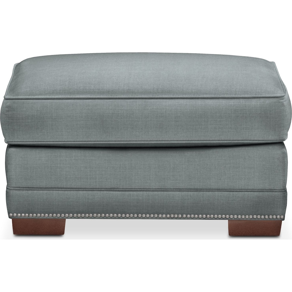 arden gray ottoman   