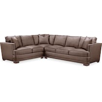 arden oakley iii java  pc sectional with right facing sofa   