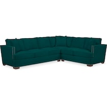 arden toscana peacock  pc sectional with left facing sofa   