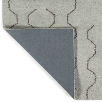 ardor silver area rug  x    