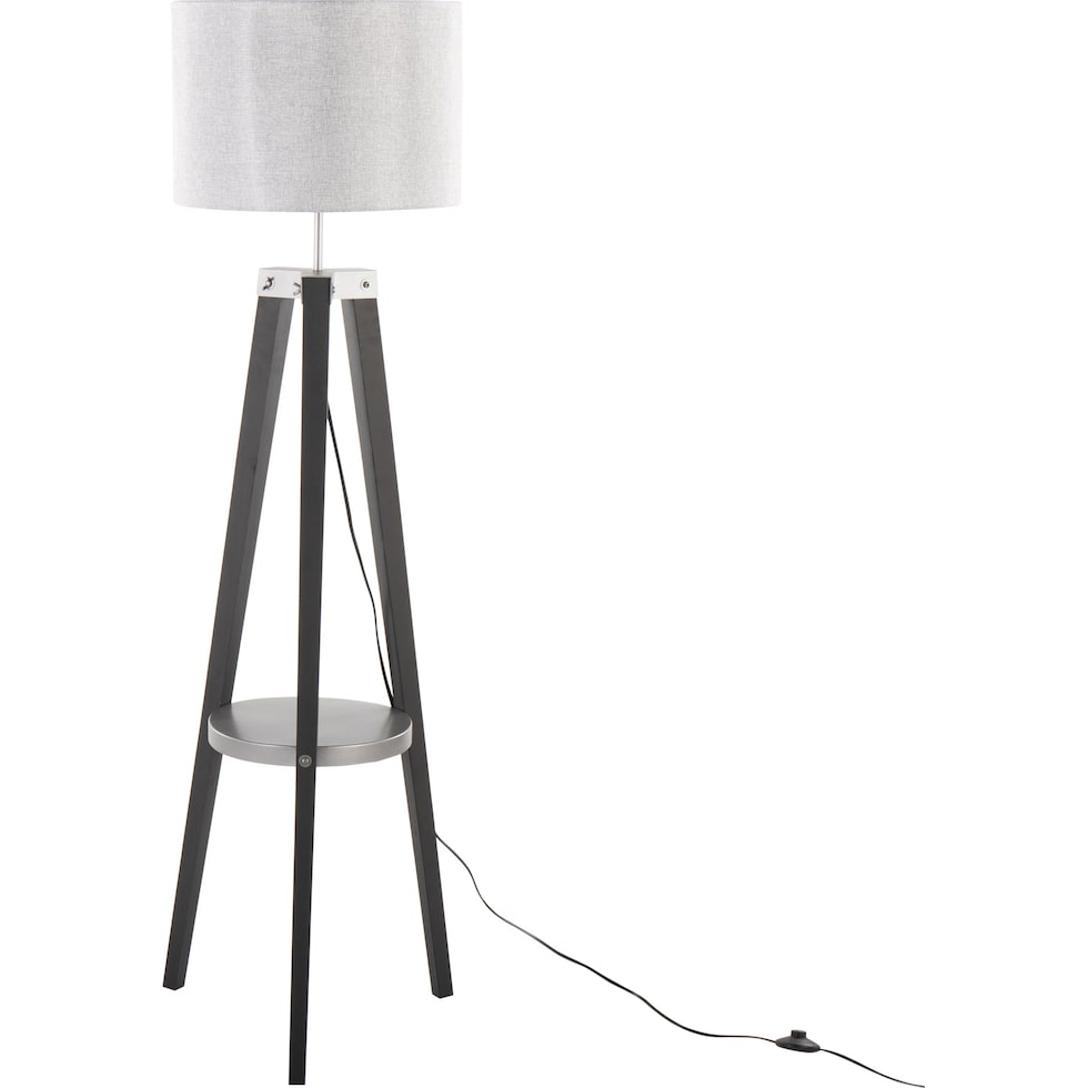 aretha gray floor lamp   