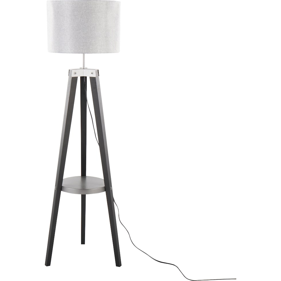 aretha gray floor lamp   