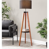 aretha light brown floor lamp   