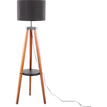 aretha light brown floor lamp   