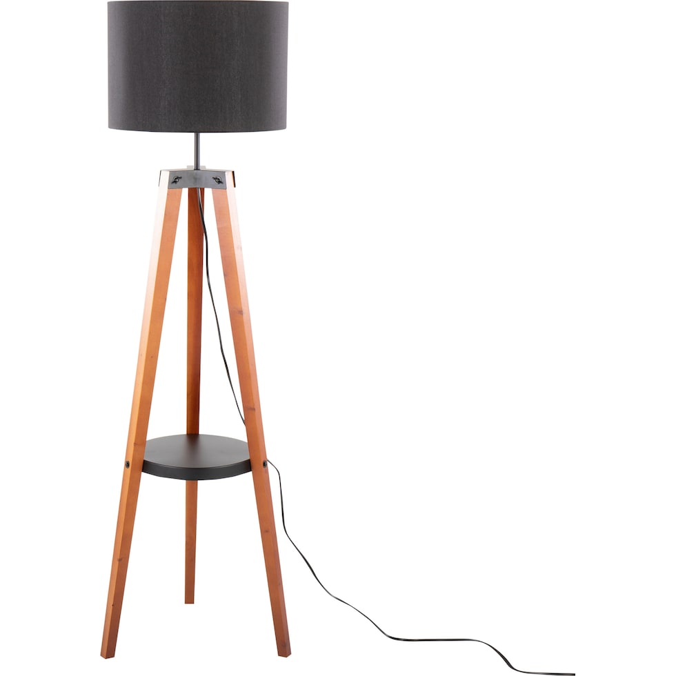 aretha light brown floor lamp   