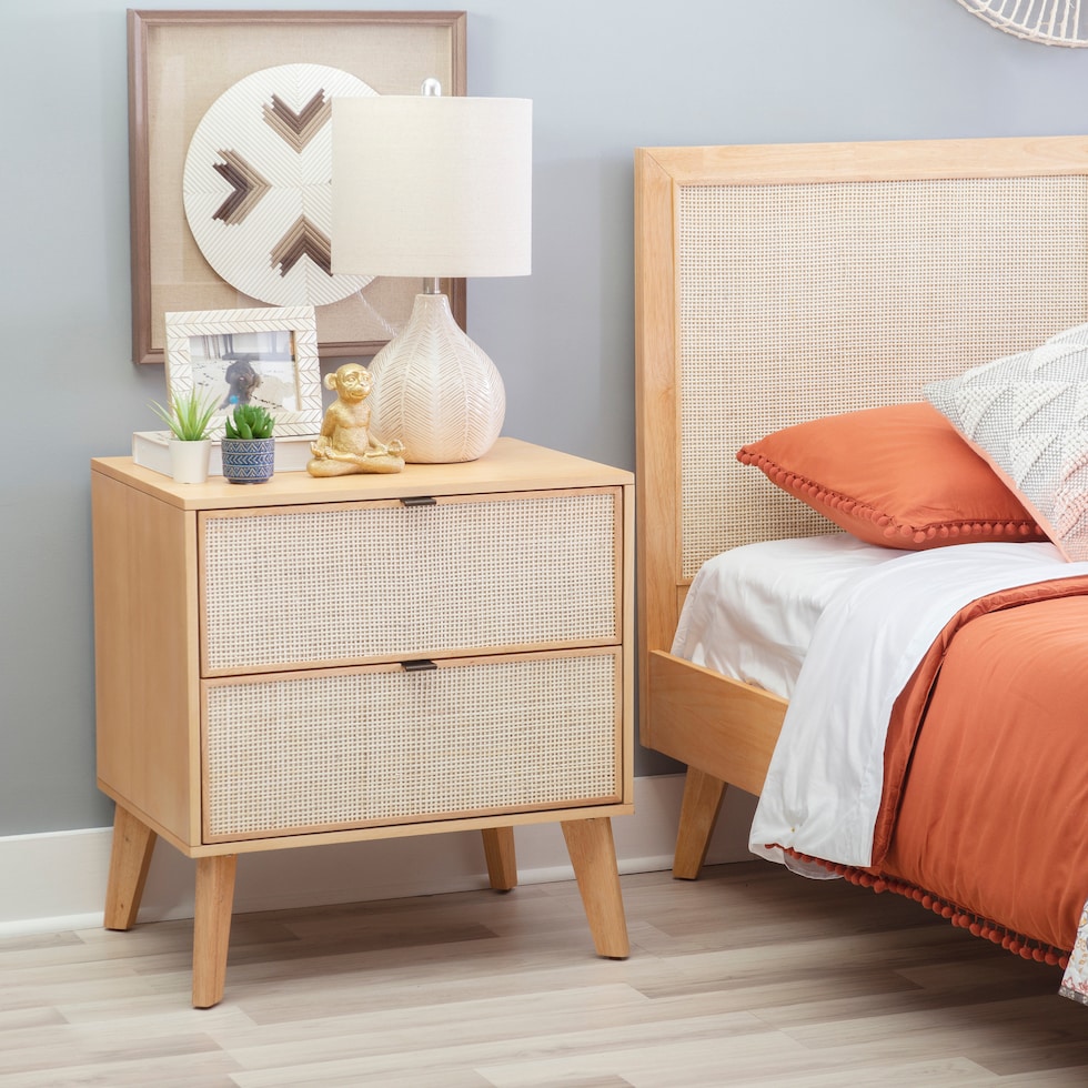 argo natural nightstand   