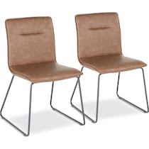 ari dark brown dining chair   