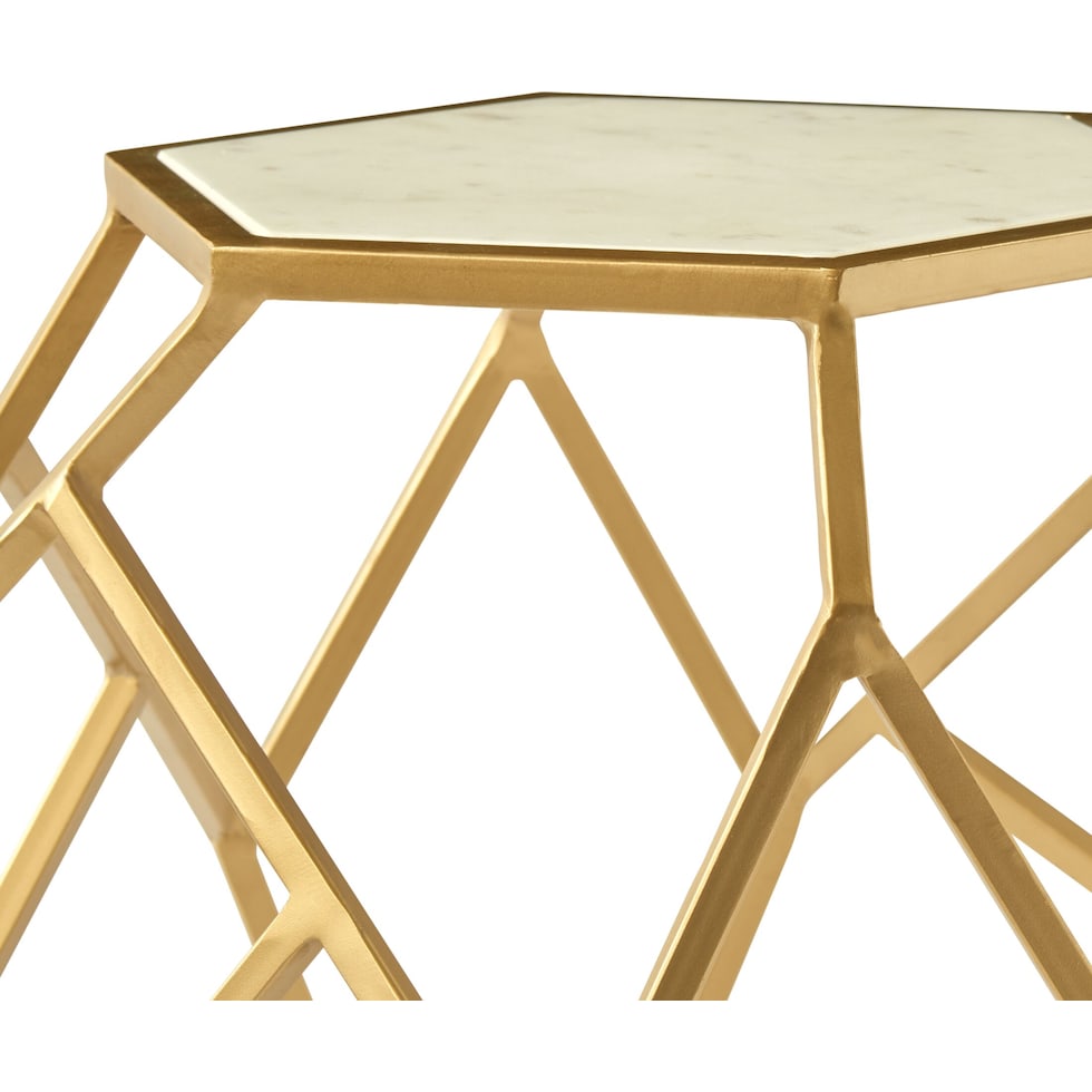 aria gold accent table   