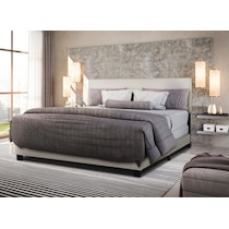 ariana gray king upholstered bed   