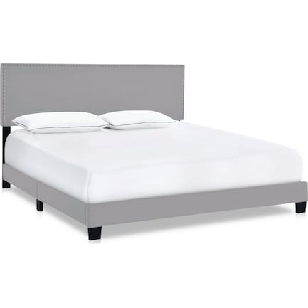 Ariana Upholstered Queen Bed - Gray