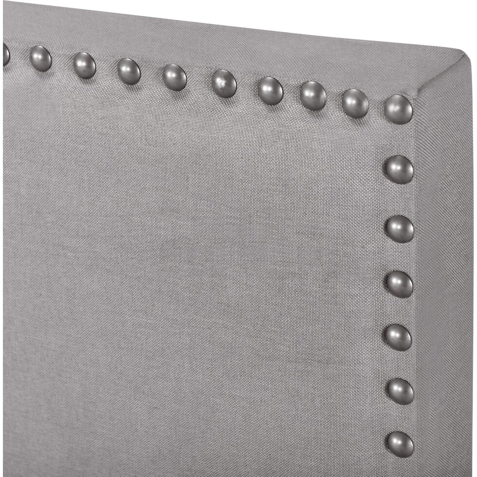 ariana gray queen upholstered bed   