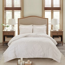 ariana white full queen bedding set   