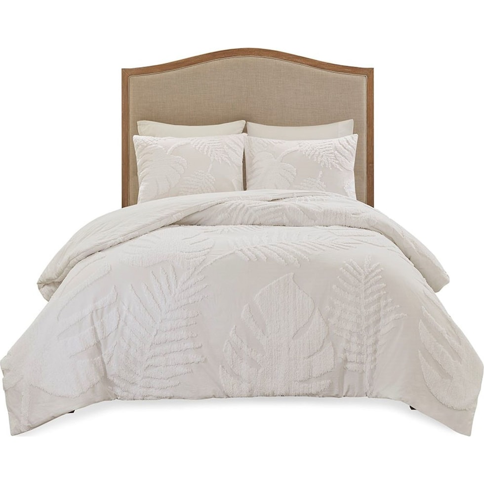 ariana white full queen bedding set   